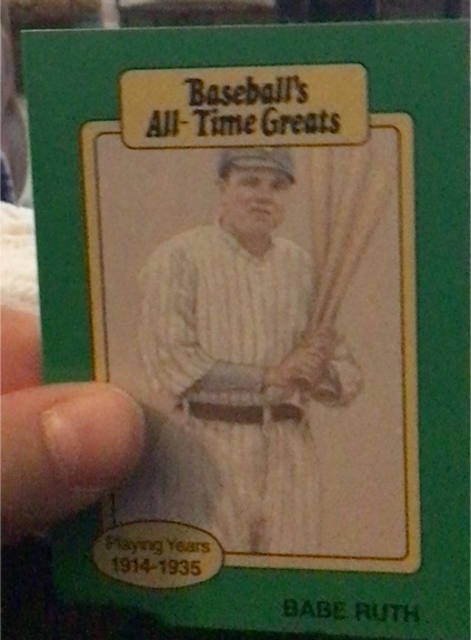 1987 Hygrade All-Time Greats #NNO Babe Ruth — front