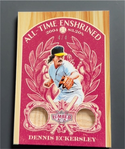 2025 Leaf Lumber All-Time Enshrined #AE-4 Dennis Eckersley — front