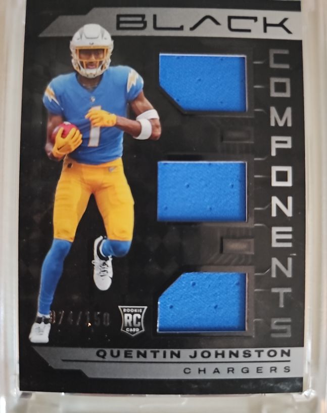 2023 Panini Black #COM-7 Quentin Johnston Components — front