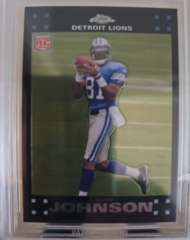 2007 Topps Chrome #TC200 Calvin Johnson — front