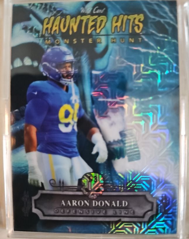 2024 Wild Card Haunted Hits Monster Hunt Aaron Donald — front