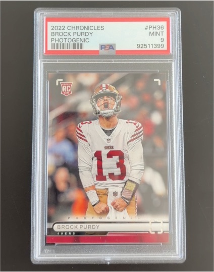 2022 Panini Chronicles Photogenic #PH36 Brock Purdy — front