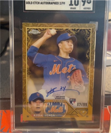 2023 Topps Chrome Gilded Collection #2 Kodai Senga — front
