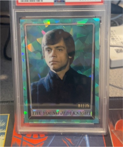 2023 Topps Chrome Sapphire Star Wars Return of the Jedi #202 The Young Jedi Knight Luke Skywalker — front