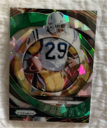 2024 Panini Prizm #4 Eric Dickerson Portals Green Wave — front