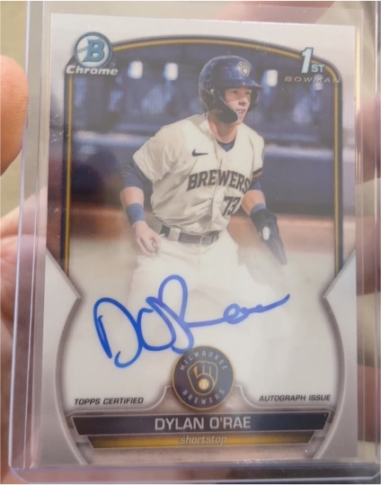 2023 Bowman Chrome #CPA-DO Dylan O'Rae — front