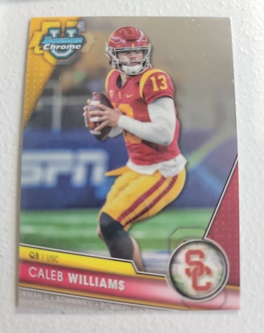 2023 Bowman University Chrome #1 Caleb Williams — front