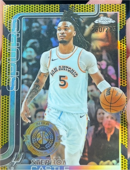 2025-26 Topps Chrome #228 Stephon Castle — front