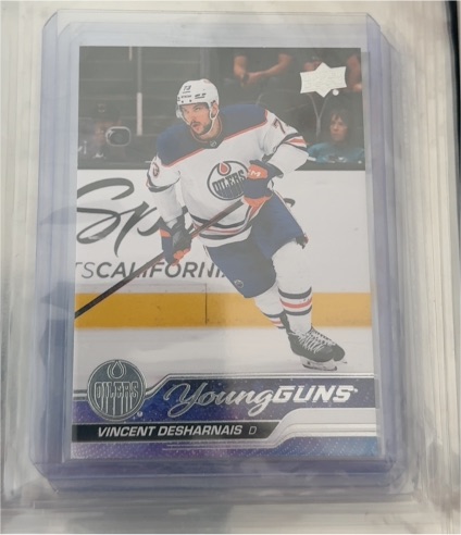 2023-24 Upper Deck Series 1 #202 Vincent Desharnais Young Guns — front