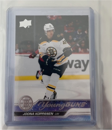 2023-24 Upper Deck Series 1 #203 Joona Koppanen Young Guns — front