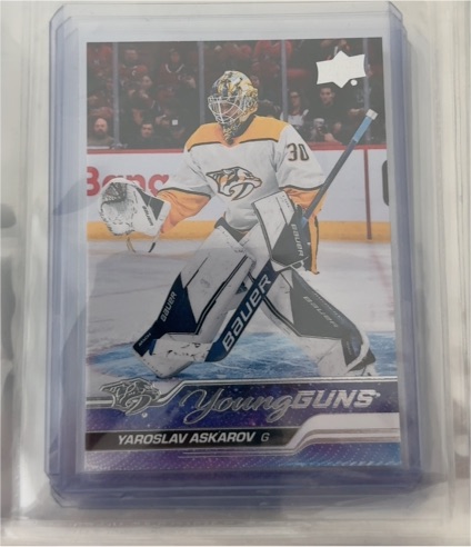 2023-24 Upper Deck Series 1 #204 Yaroslav Askarov Young Guns RC — front