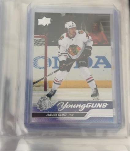 2023-24 Upper Deck Series 1 Young Guns #218 David Gust — front