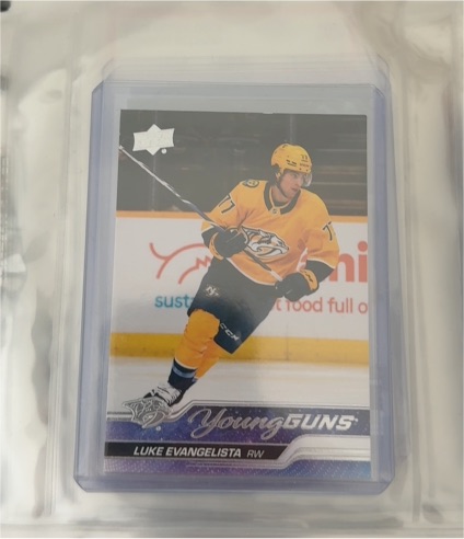 2023-24 Upper Deck Series 1 #221 Luke Evangelista — front