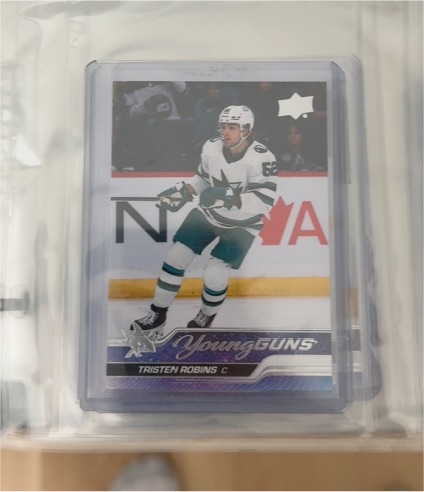 2023-24 Upper Deck Series 1 #223 Tristen Robins Young Guns — front