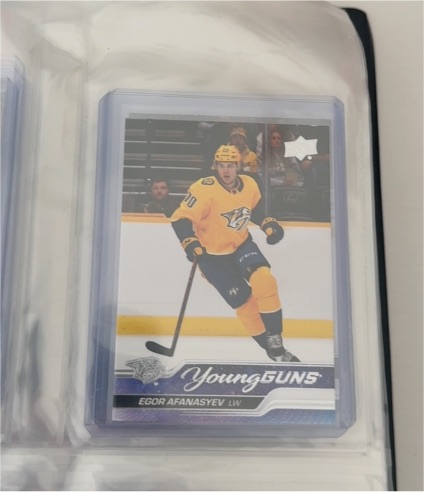 2023-24 Upper Deck Series 1 Young Guns #226 Egor Afanasyev — front
