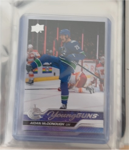 2023-24 Upper Deck Series 1 Young Guns #232 Aidan McDonough — front