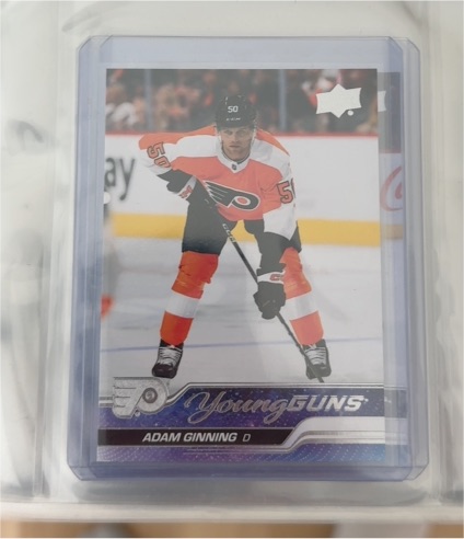 2023-24 Upper Deck Series 1 Young Guns #243 Adam Ginning — front
