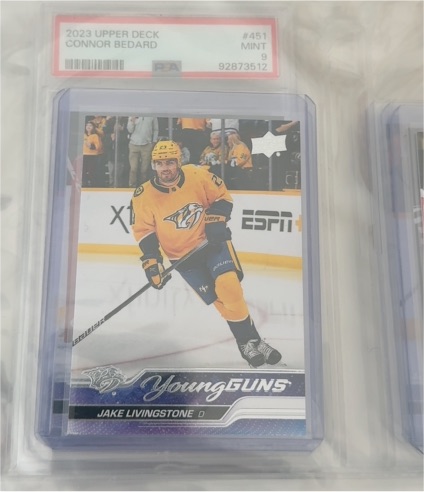 2023-24 Upper Deck Series 1 Young Guns #245 Jake Livingstone — front