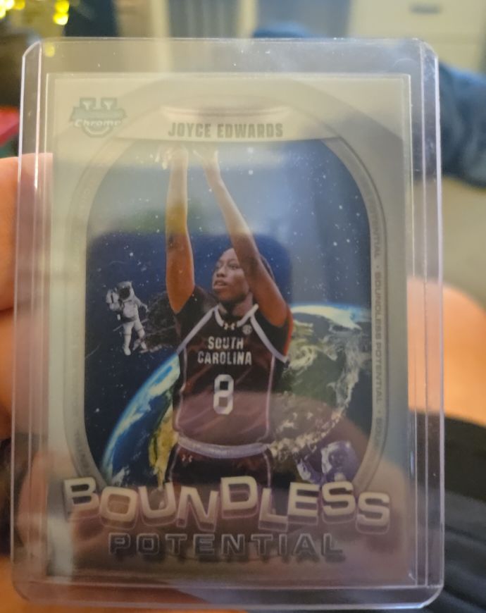 2024-25 Bowman Chrome University #BP-18 Joyce Edwards Boundless Potential — front