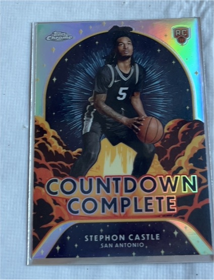 2024-25 Topps Chrome #CC-13 Stephon Castle Countdown Complete — front