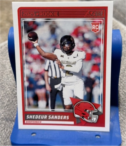 2025 Panini Score #15 Shedeur Sanders Rookie — front