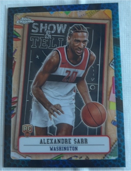 2024-25 Topps Chrome #ST-12 Alexandre Sarr Show and Tell — front