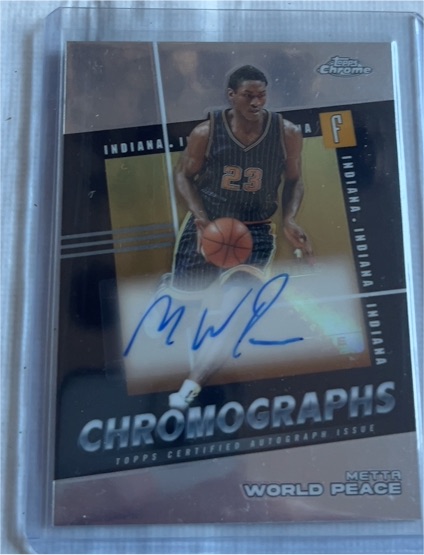 2024-25 Topps Chrome Chromographs #C-MW Metta World Peace — front