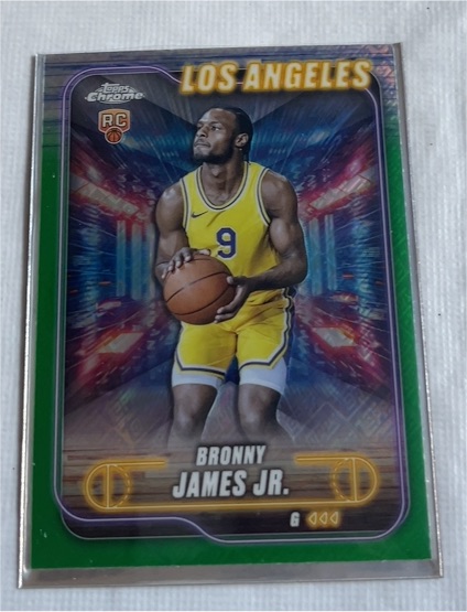 2024-25 Topps Chrome #149 Bronny James Jr. — front