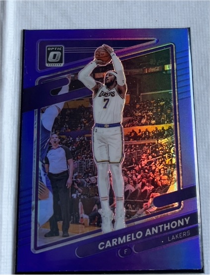 2021-22 Donruss Optic #109 Carmelo Anthony Lakers — front