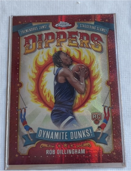2025 Topps Chrome #D-24 Rob Dillingham Dippers Dynamite Dunks RC — front