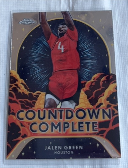 2024-25 Topps Chrome #CC-8 Jalen Green Countdown Complete — front