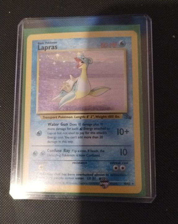 1999 Pokémon Fossil #25 Lapras — front