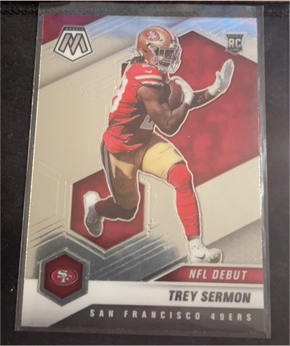 2021 Panini Mosaic #255 Trey Sermon NFL Debut — front