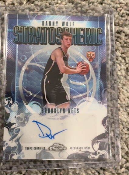 2025-26 Topps Chrome #SMR-DW Danny Wolf Stratospheric Signatures RC Auto — front