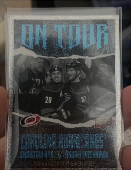 2024-25 Upper Deck Series 2 #OT-11 Sebastian Aho / Andrei Svechnikov On Tour — front