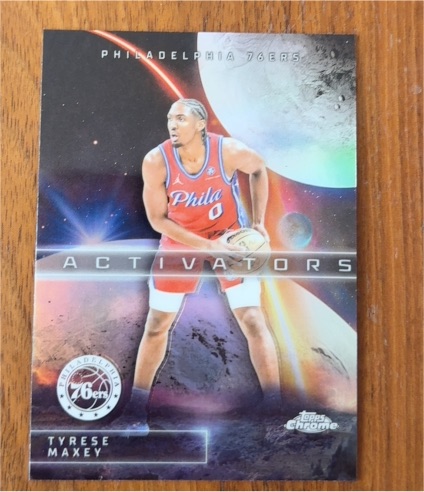 2025-26 Topps Chrome #AC-6 Tyrese Maxey Activators — front