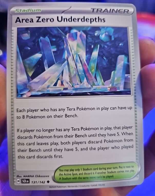 2024 Pokémon Stellar Crown #131 Area Zero Underdepths — front