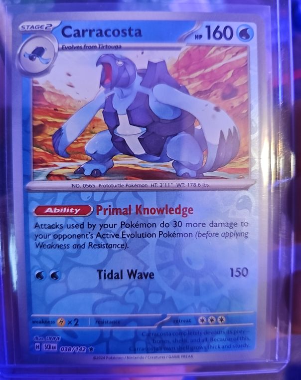 2024 Pokémon SV07: Stellar Crown #038 Carracosta — front