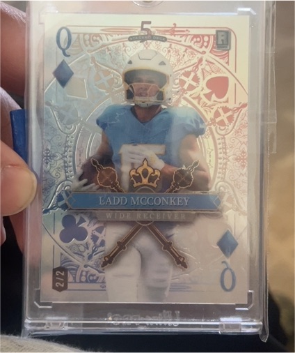 2024 Wild Card 5 Card Draw #5 Ladd McConkey — front