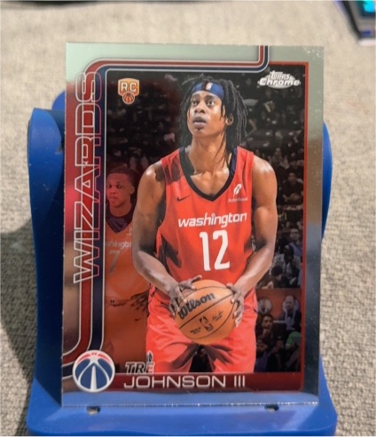 2025-26 Topps Chrome #256 Tre Johnson III — front