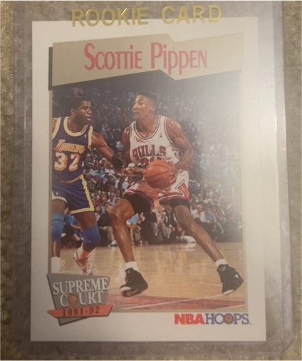 1991-92 NBA Hoops Supreme Court #456 Scottie Pippen — front