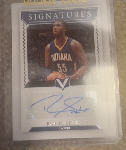 2022-23 Panini Chronicles Vertex Signatures #VS-ROY Roy Hibbert — front