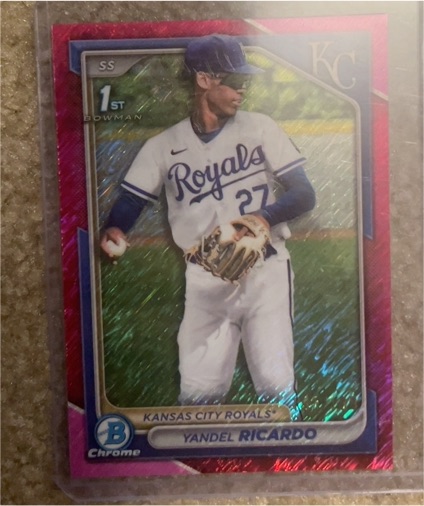 2024 Bowman Chrome #BCP-177 Yandel Ricardo — front