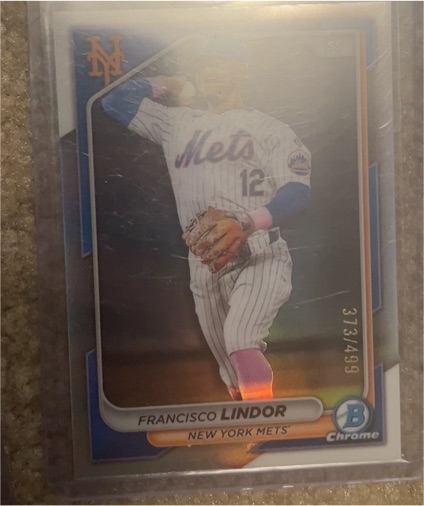 2024 Bowman Chrome #35 Francisco Lindor — front