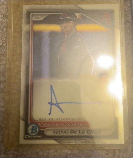 2024 Bowman Chrome Prospect Autographs #CPA-ADL Abdias De La Cruz — front