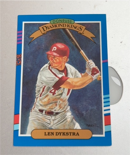 1991 Donruss Diamond Kings #7 Lenny Dykstra — front