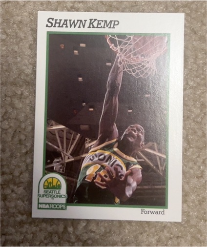 1991-92 NBA Hoops #200 Shawn Kemp Seattle Supersonics — front