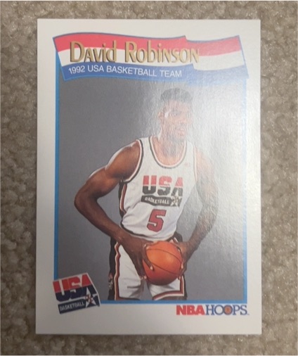 1991-92 NBA Hoops #583 David Robinson USA Basketball — front