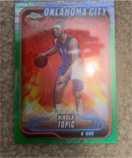 2024-25 Topps Chrome #119 Nikola Topic — front