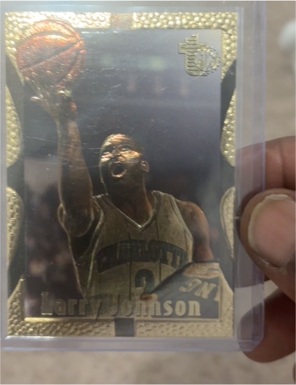 1997 Skybox #T1 Larry Johnson — front